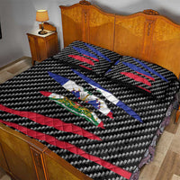 Haiti Beast Quilt Bed Set Ripped Flag Graphic - Wonder Print Shop