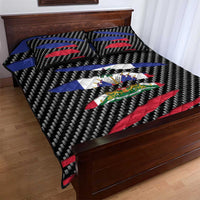 Haiti Beast Quilt Bed Set Ripped Flag Graphic - Wonder Print Shop