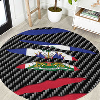 Haiti Beast Round Carpet Ripped Flag Graphic - Wonder Print Shop