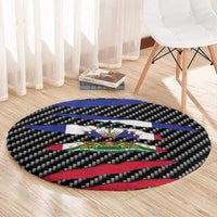 Haiti Beast Round Carpet Ripped Flag Graphic - Wonder Print Shop