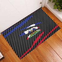 Haiti Beast Rubber Doormat Ripped Flag Graphic - Wonder Print Shop