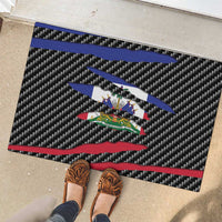 Haiti Beast Rubber Doormat Ripped Flag Graphic - Wonder Print Shop