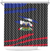 Haiti Beast Shower Curtain Ripped Flag Graphic - Wonder Print Shop