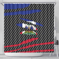 Haiti Beast Shower Curtain Ripped Flag Graphic - Wonder Print Shop