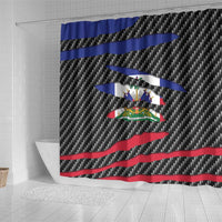 Haiti Beast Shower Curtain Ripped Flag Graphic - Wonder Print Shop