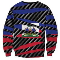 Haiti Beast Sweatshirt Ripped Flag Graphic - Wonder Print Shop