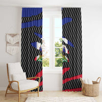 Haiti Beast Window Curtain Ripped Flag Graphic - Wonder Print Shop