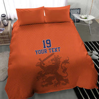 Custom World Football 2026 Netherlands Bedding Set Holland Oranje Dutch Lion - Wonder Print Shop