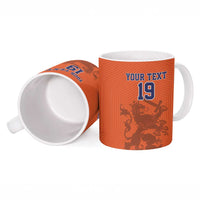 Custom World Football 2026 Netherlands Ceramic Mug Holland Oranje Dutch Lion - Wonder Print Shop