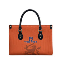 Custom World Football 2026 Netherlands Leather Bag Holland Oranje Dutch Lion - Wonder Print Shop