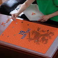 Custom World Football 2026 Netherlands Puzzle Holland Oranje Dutch Lion - Wonder Print Shop