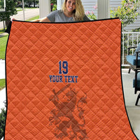 Custom World Football 2026 Netherlands Quilt Holland Oranje Dutch Lion - Wonder Print Shop