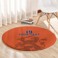Custom World Football 2026 Netherlands Round Carpet Holland Oranje Dutch Lion - Wonder Print Shop