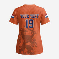 Custom World Football 2026 Netherlands Scrub Top Holland Oranje Dutch Lion - Wonder Print Shop