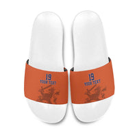 Custom World Football 2026 Netherlands Slide Sandals Holland Oranje Dutch Lion - Wonder Print Shop