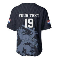 Custom World Football 2026 Netherlands Baseball Jersey Holland Navy Dutch Lion - Wonder Print Shop