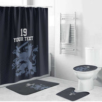 Custom World Football 2026 Netherlands Bathroom Set Holland Navy Dutch Lion - Wonder Print Shop
