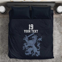 Custom World Football 2026 Netherlands Bedding Set Holland Navy Dutch Lion - Wonder Print Shop