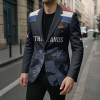 Custom World Football 2026 Netherlands Blazer Holland Navy Dutch Lion - Wonder Print Shop
