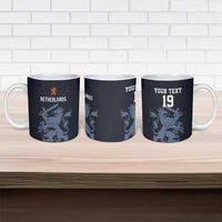 Custom World Football 2026 Netherlands Ceramic Mug Holland Navy Dutch Lion - Wonder Print Shop