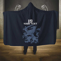 Custom World Football 2026 Netherlands Hooded Blanket Holland Navy Dutch Lion - Wonder Print Shop