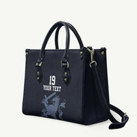 Custom World Football 2026 Netherlands Leather Bag Holland Navy Dutch Lion - Wonder Print Shop