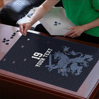 Custom World Football 2026 Netherlands Puzzle Holland Navy Dutch Lion - Wonder Print Shop