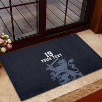 Custom World Football 2026 Netherlands Rubber Doormat Holland Navy Dutch Lion - Wonder Print Shop