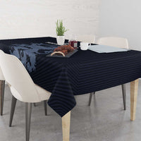 Custom World Football 2026 Netherlands Tablecloth Holland Navy Dutch Lion - Wonder Print Shop