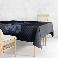 Custom World Football 2026 Netherlands Tablecloth Holland Navy Dutch Lion - Wonder Print Shop