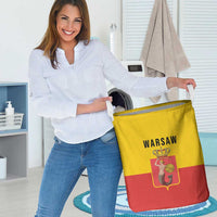 Warsaw Capital of Poland Laundry Basket Royal Syrenka Heraldic Design