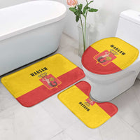 Warsaw Capital of Poland Bathroom Set Royal Syrenka Heraldic Design