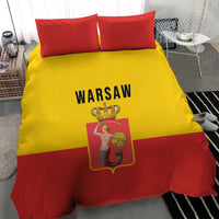 Warsaw Capital of Poland Bedding Set Royal Syrenka Heraldic Design