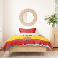Warsaw Capital of Poland Bedding Set Royal Syrenka Heraldic Design