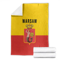 Warsaw Capital of Poland Blanket Royal Syrenka Heraldic Design