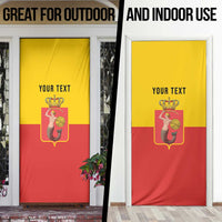 Personalized Warsaw Capital of Poland Door Cover Royal Syrenka Heraldic Design