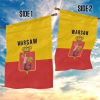 Warsaw Capital of Poland Garden Flag Royal Syrenka Heraldic Design