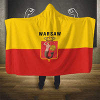 Warsaw Capital of Poland Hooded Blanket Royal Syrenka Heraldic Design