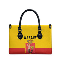 Warsaw Capital of Poland Leather Bag Royal Syrenka Heraldic Design