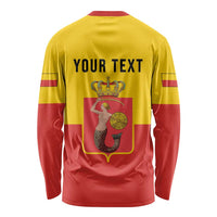 Personalized Warsaw Capital of Poland Long Sleeve Shirt Royal Syrenka Heraldic Design