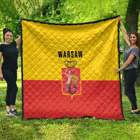 Warsaw Capital of Poland Quilt Royal Syrenka Heraldic Design