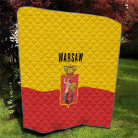 Warsaw Capital of Poland Quilt Royal Syrenka Heraldic Design