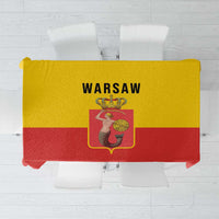 Warsaw Capital of Poland Tablecloth Royal Syrenka Heraldic Design
