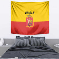 Warsaw Capital of Poland Tapestry Royal Syrenka Heraldic Design