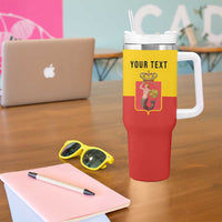 Personalized Warsaw Capital of Poland Tumbler With Handle Royal Syrenka Heraldic Design