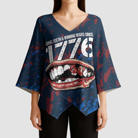 USA Ice Hockey Kimono Sleeve Blouse Losing Teeth and Winning Wars Since 1776