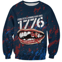 USA Ice Hockey Sweatshirt Losing Teeth and Winning Wars Since 1776