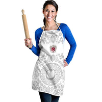 World Football 2026 Turkey Apron Crescent Stars Ottoman Baroque White Version