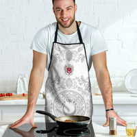 World Football 2026 Turkey Apron Crescent Stars Ottoman Baroque White Version