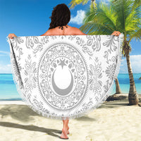 World Football 2026 Turkey Beach Blanket Crescent Stars Ottoman Baroque White Version